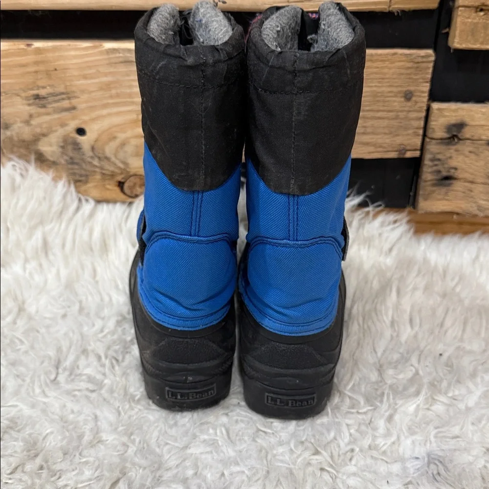 L.L.Bean Kids' Northwoods Boots in royal‎ blue and black Size 10